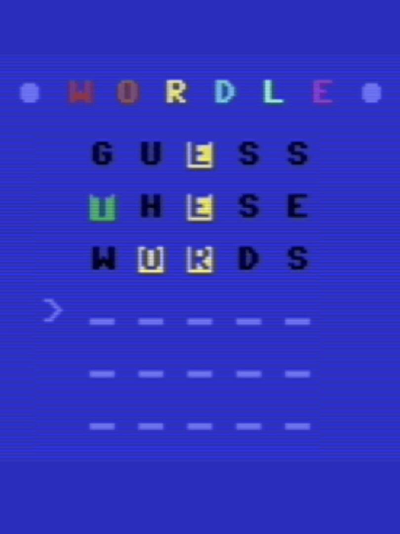 Wordle for Commodore 64