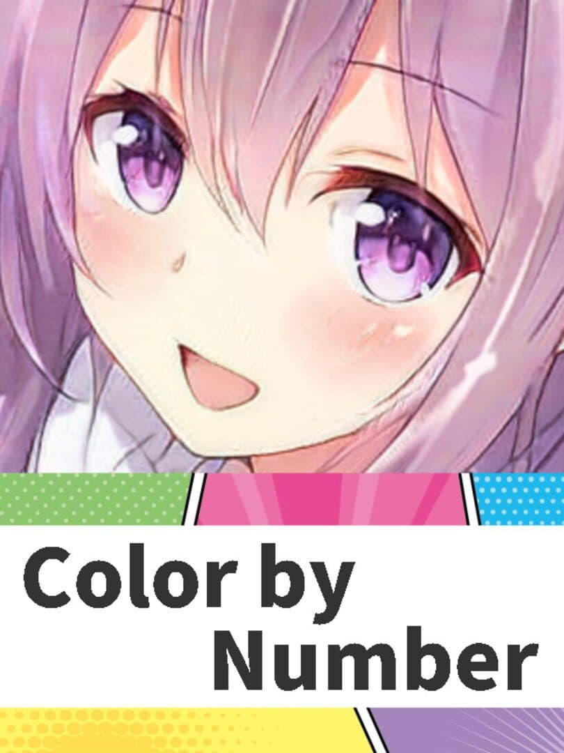Anime Manga Style Girl: Color By Number Pixel Art Coloring