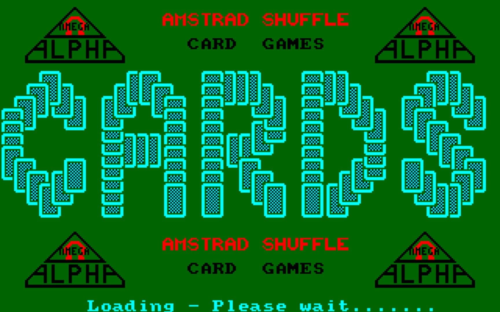 Amstrad Shuffle Card Games