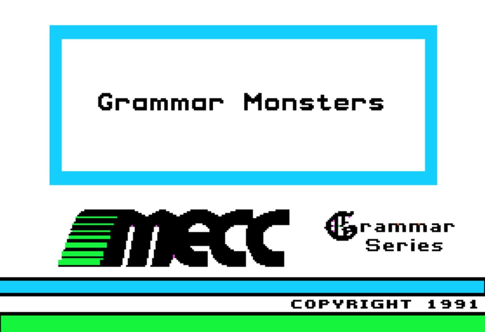 Grammar Monsters