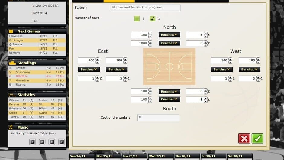 Basketball Pro Management 2014 screenshot