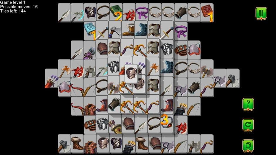 Weapon and Armor: Mahjong screenshot