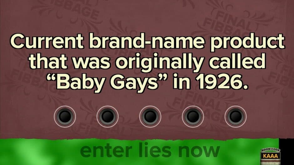 Fibbage screenshot
