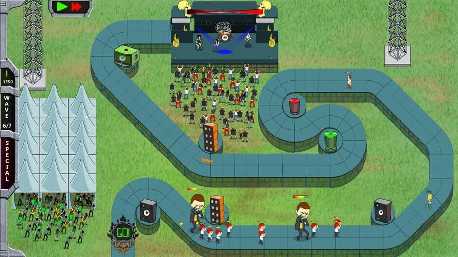 Rock 'N' Roll Defense screenshot