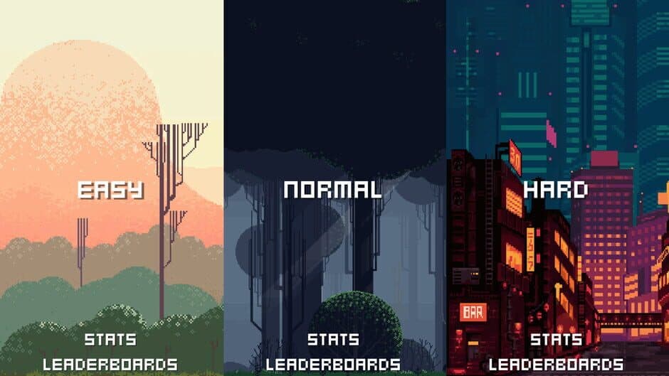 Falling words screenshot