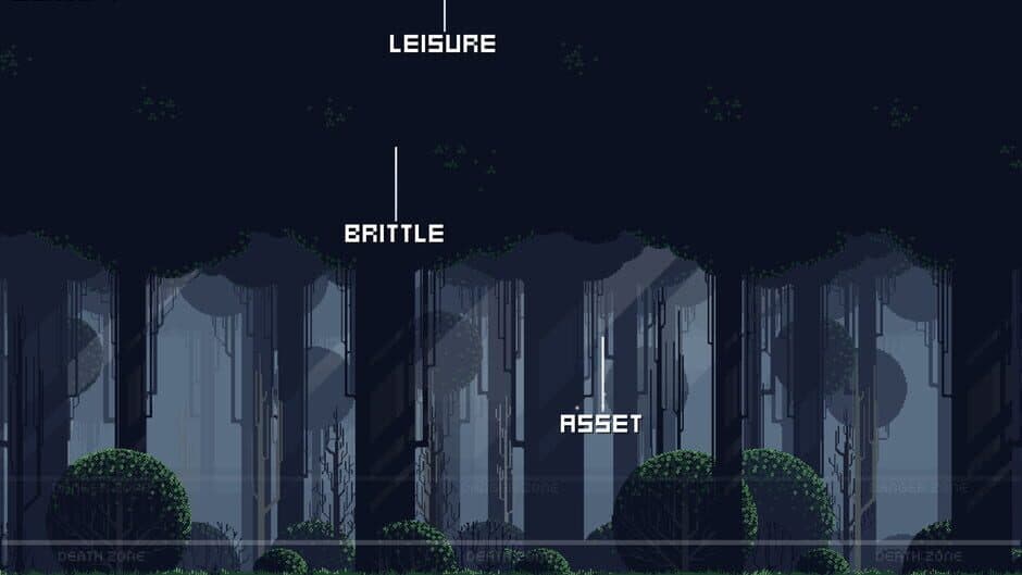 Falling words screenshot
