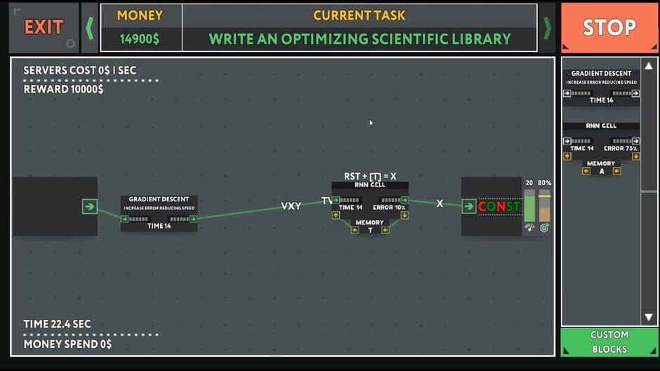 while True: learn() screenshot