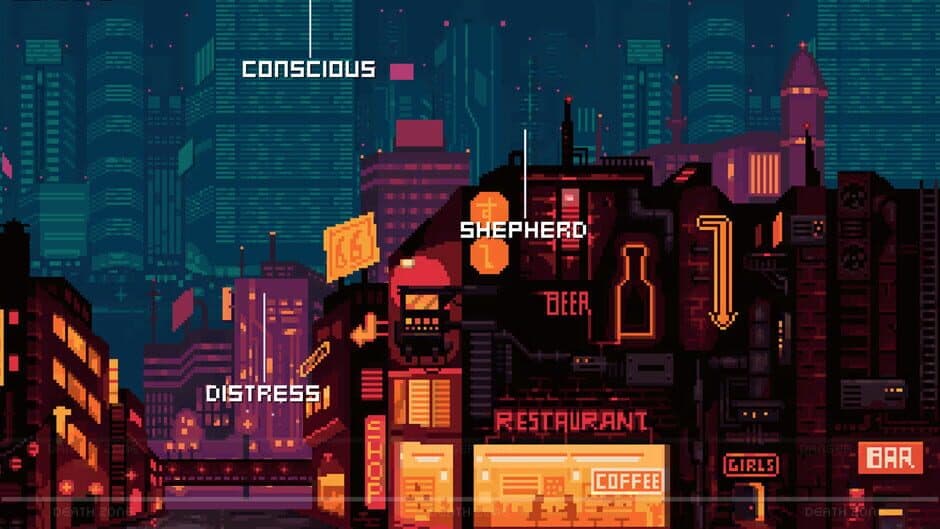 Falling words screenshot