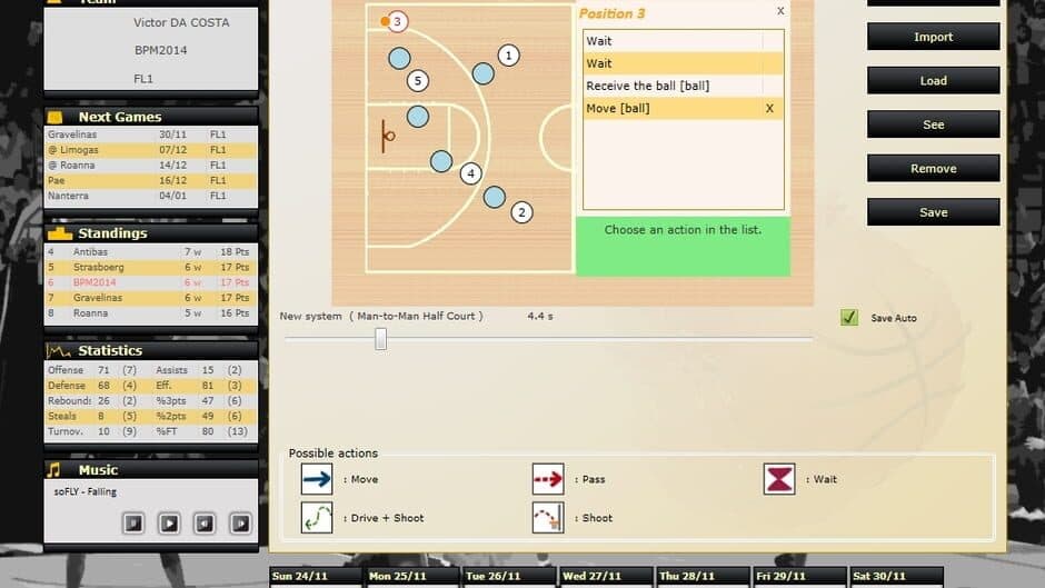 Basketball Pro Management 2014 screenshot