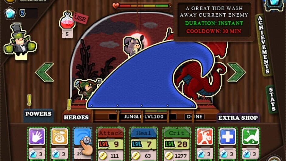 Tap Heroes screenshot