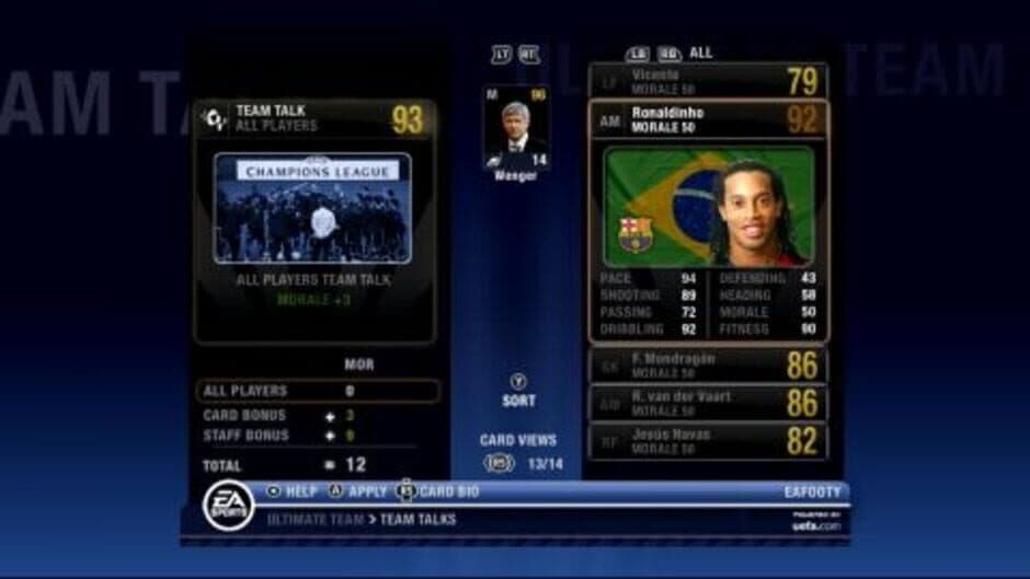 UEFA Champions League 2006–2007 screenshot