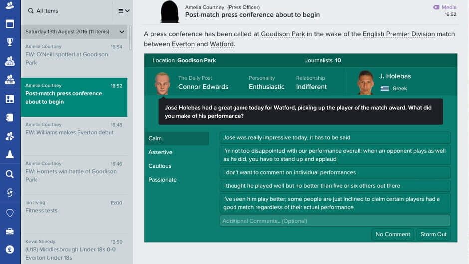Football Manager 2017 screenshot