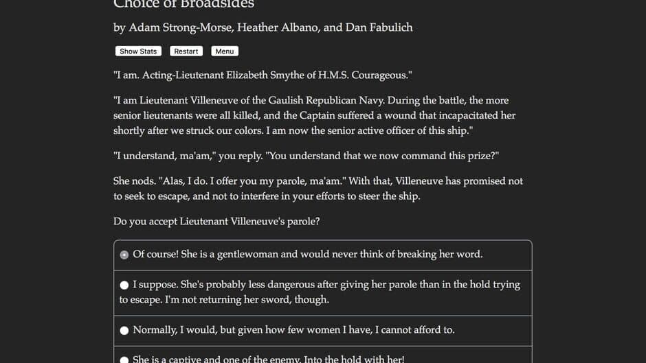Choice of Broadsides screenshot