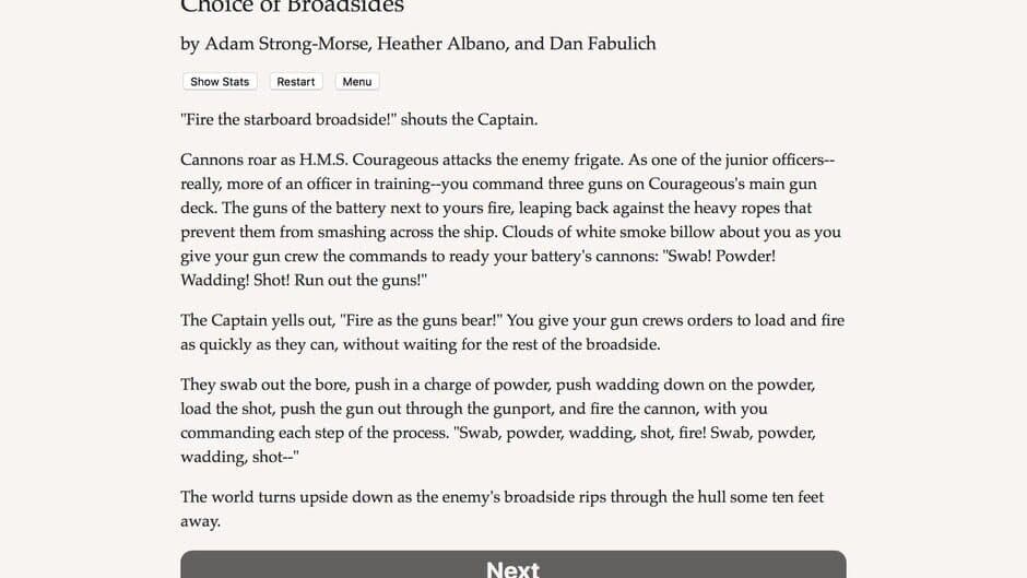 Choice of Broadsides screenshot