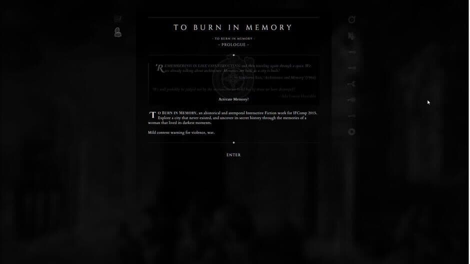 To Burn in Memory screenshot