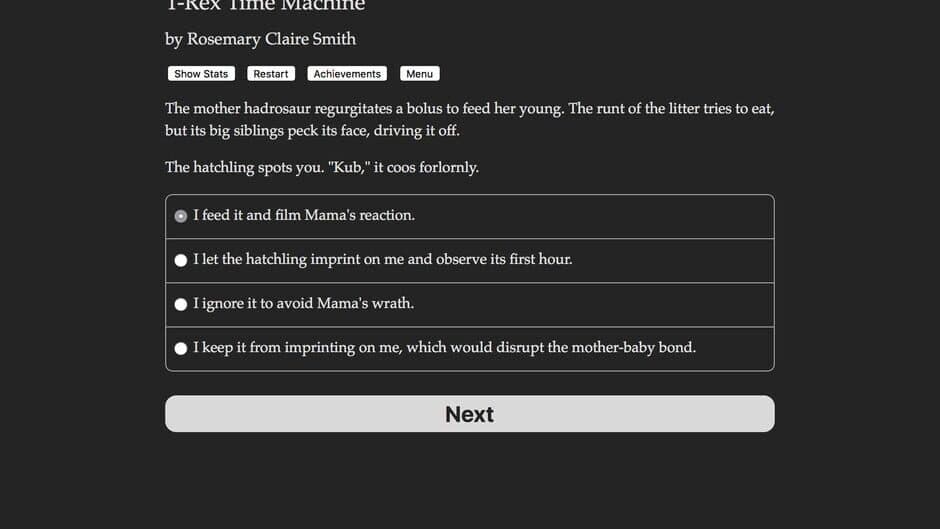 T-Rex Time Machine screenshot
