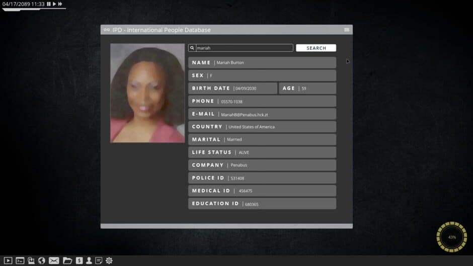 Hacker 2089 screenshot