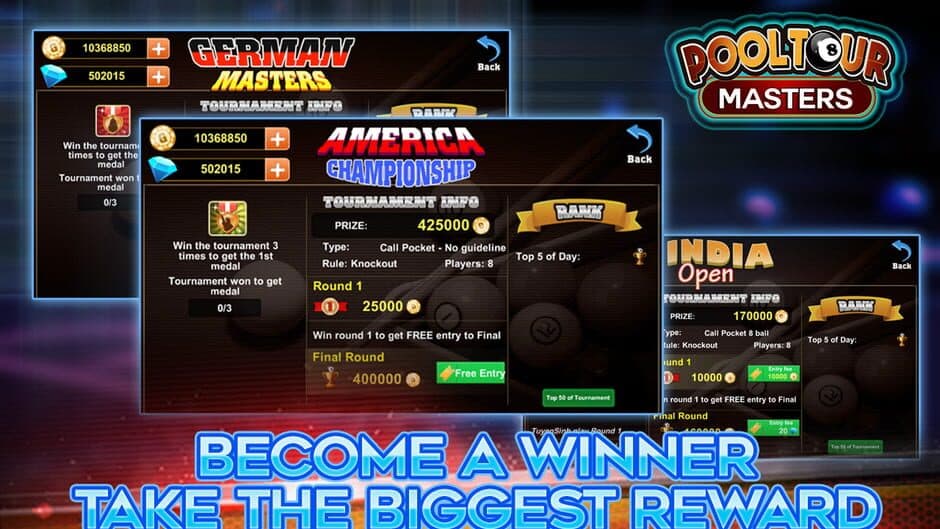 Pool Tour Master screenshot