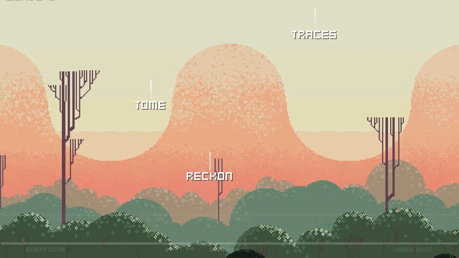 Falling words screenshot