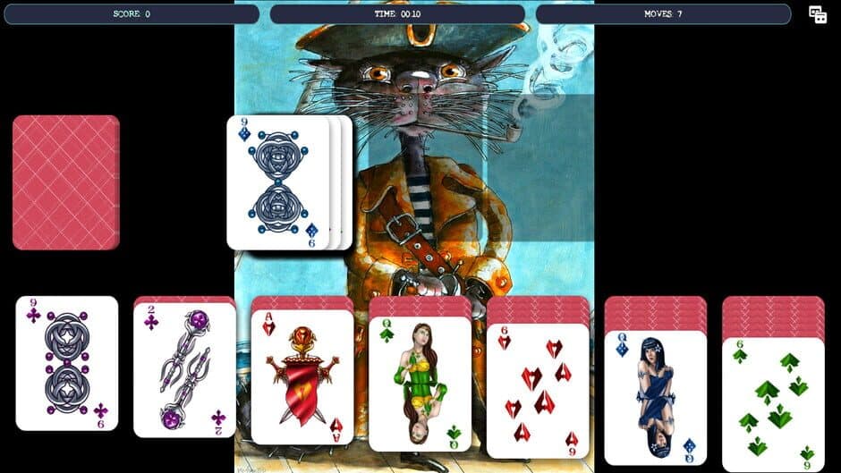 Solitaire - Cat Pirate Portrait screenshot