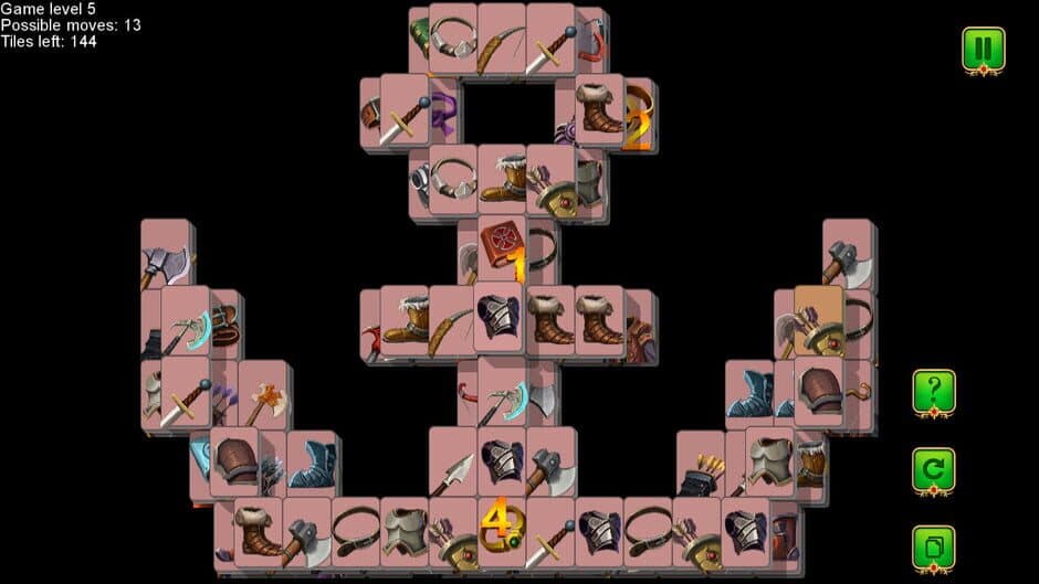 Weapon and Armor: Mahjong screenshot
