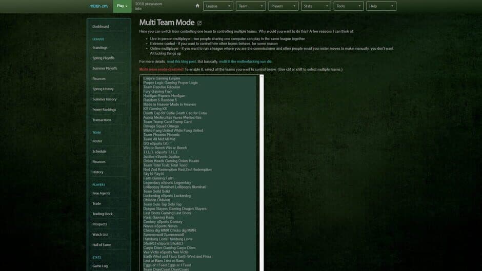 MOBA GM screenshot