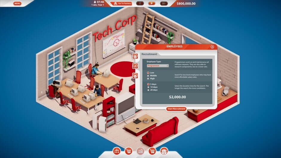 Tech Corp. screenshot