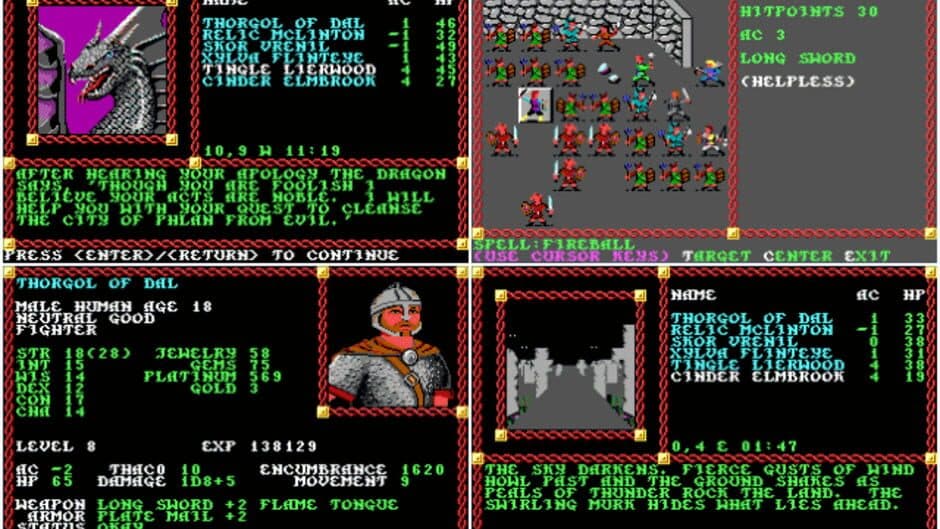 Advanced Dungeons & Dragons: Pool of Radiance screenshot