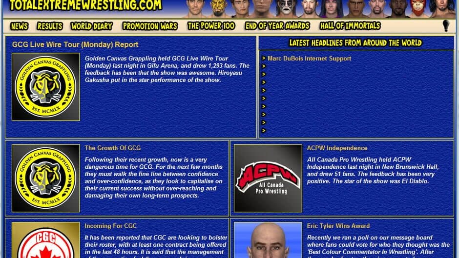 Total Extreme Wrestling 2010 screenshot