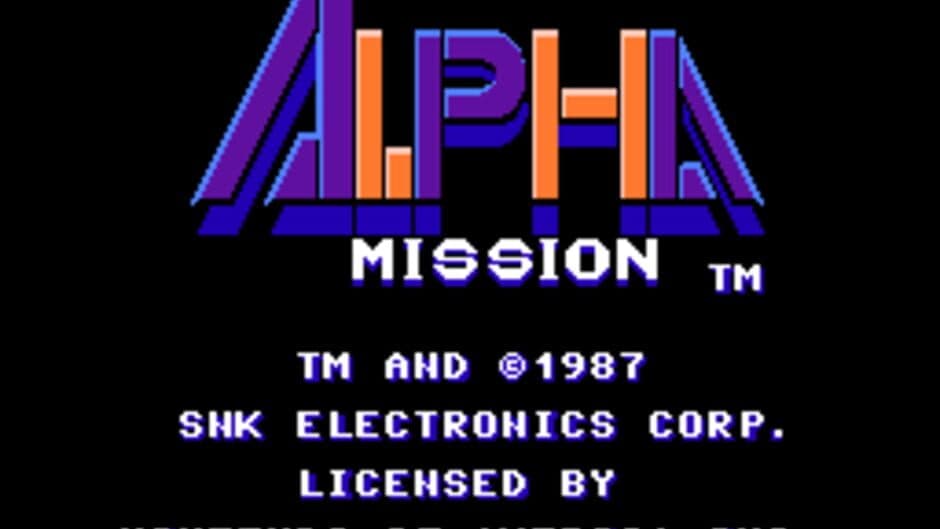 Alpha Mission screenshot