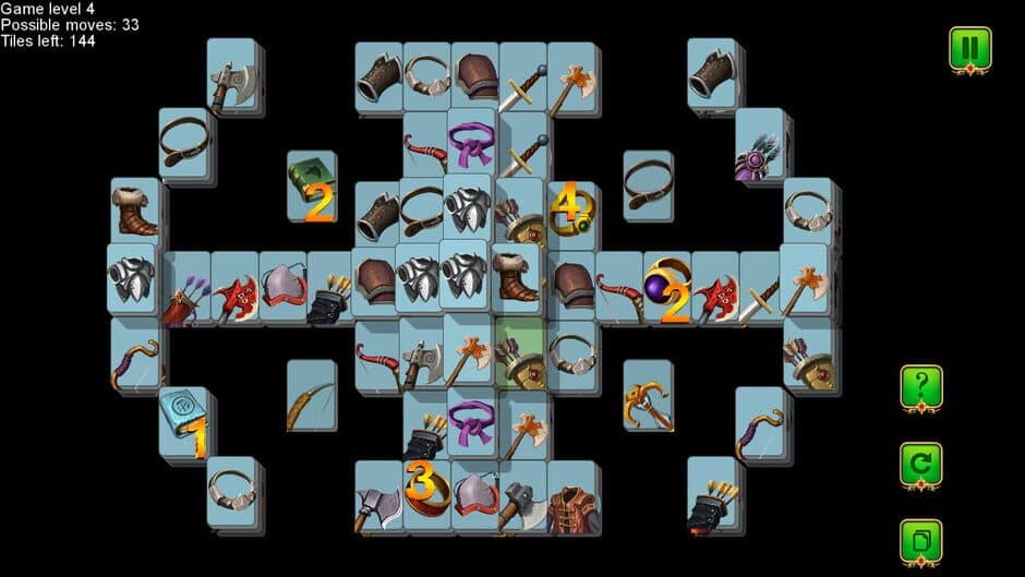 Weapon and Armor: Mahjong screenshot