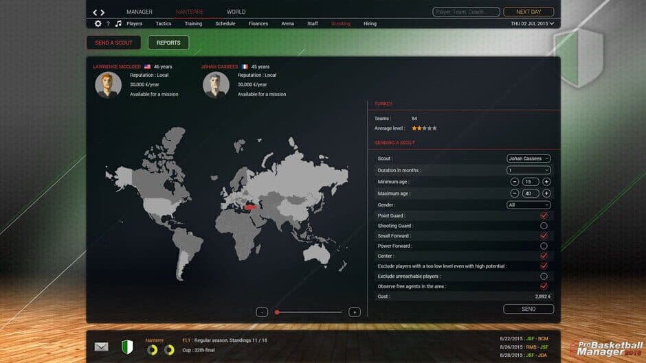 Pro Basketball Manager 2016 screenshot