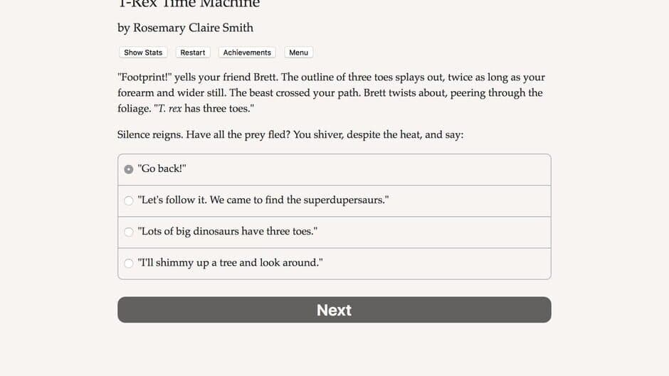 T-Rex Time Machine screenshot