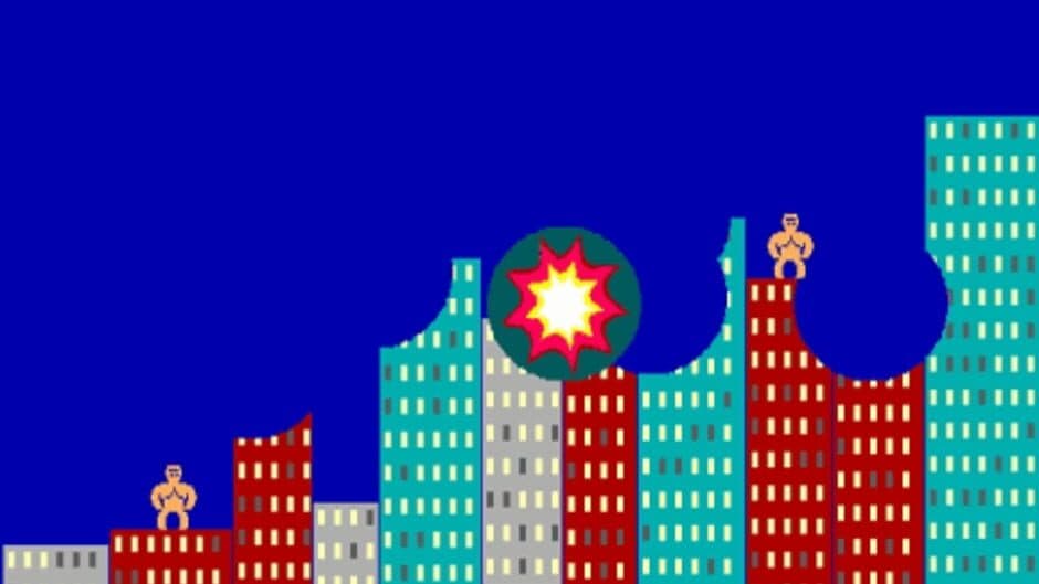 Qbasic Gorillas screenshot