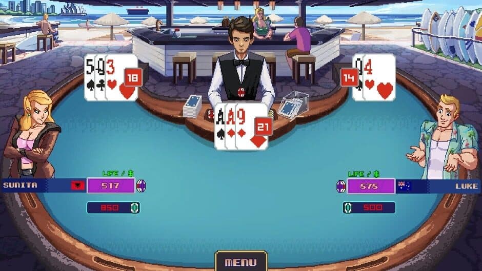 Super Blackjack Battle 2 Turbo Edition - The Card Warriors screenshot
