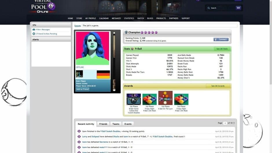 Virtual Pool 4 screenshot