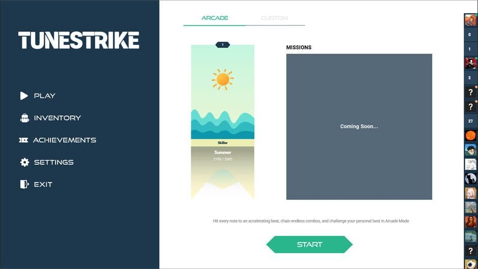 Tunestrike screenshot