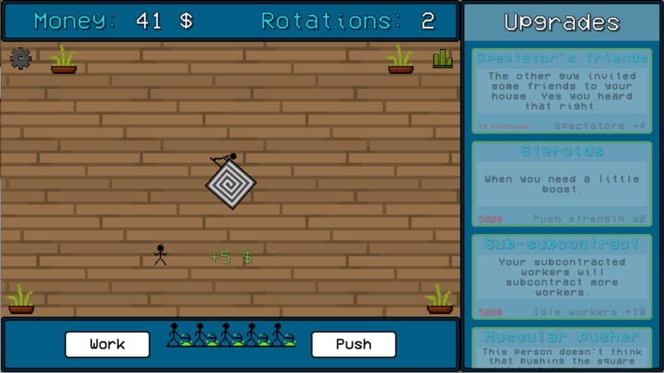 Push the square screenshot