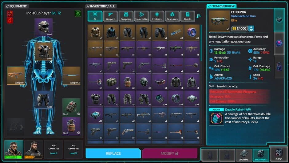 Humanity Echo: Cyberpunk Tactical RPG screenshot