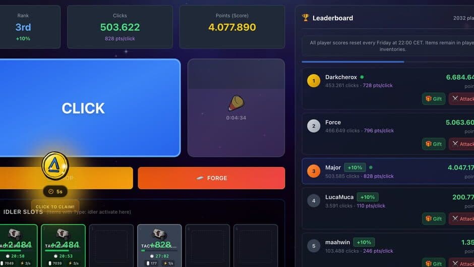 PVPClicker screenshot