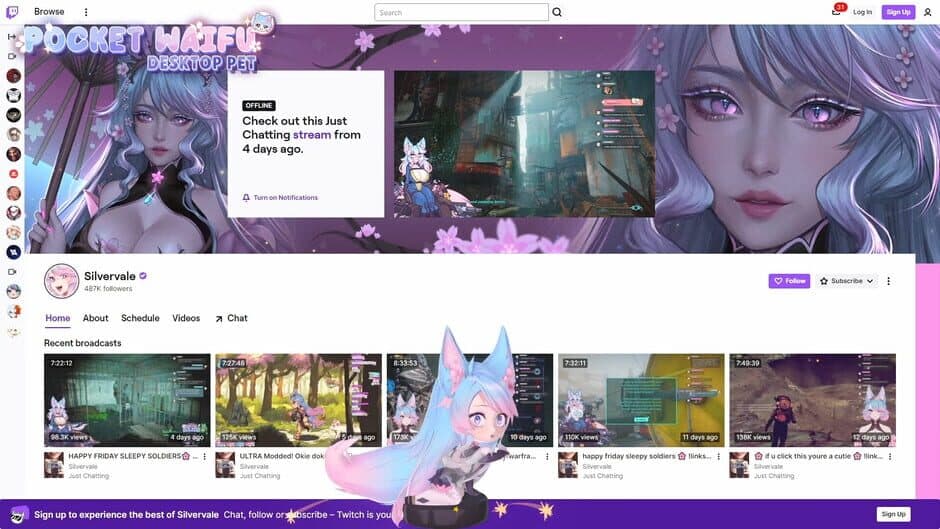 Pocket Waifu: Desktop Pet screenshot
