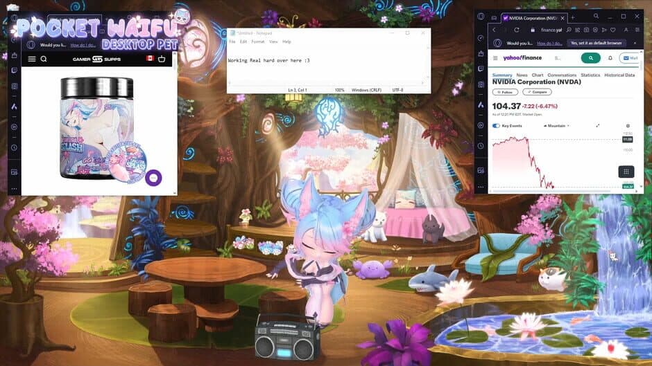 Pocket Waifu: Desktop Pet screenshot
