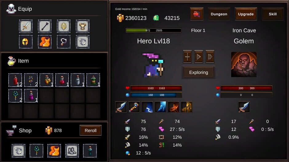 Magic Hero Incremental screenshot