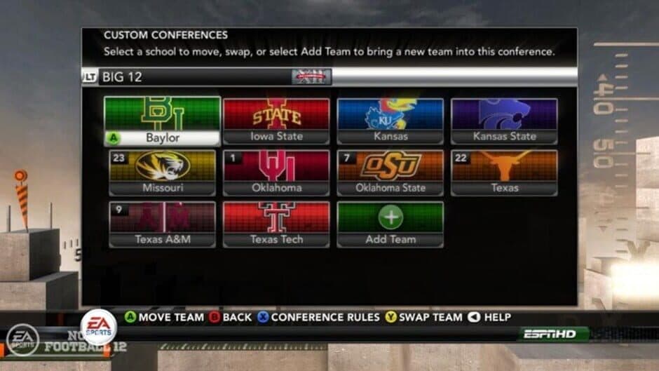 NCAA Football 12 screenshot