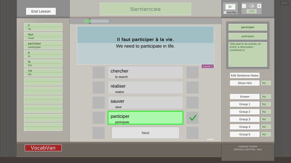 VocabVan screenshot