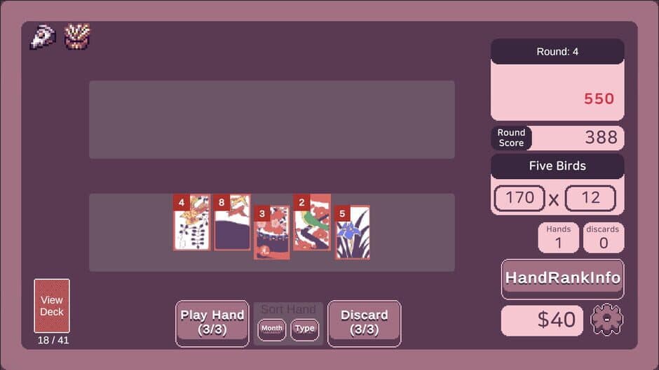 Rogue Hanafuda screenshot