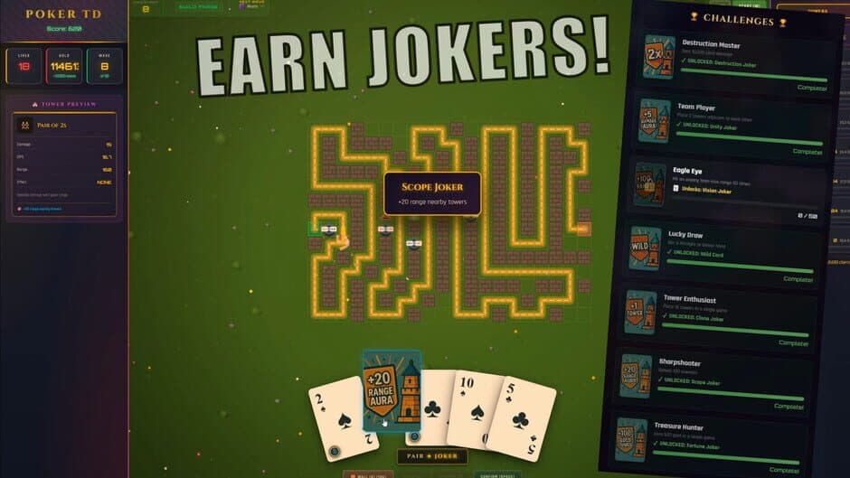 Poker TD screenshot