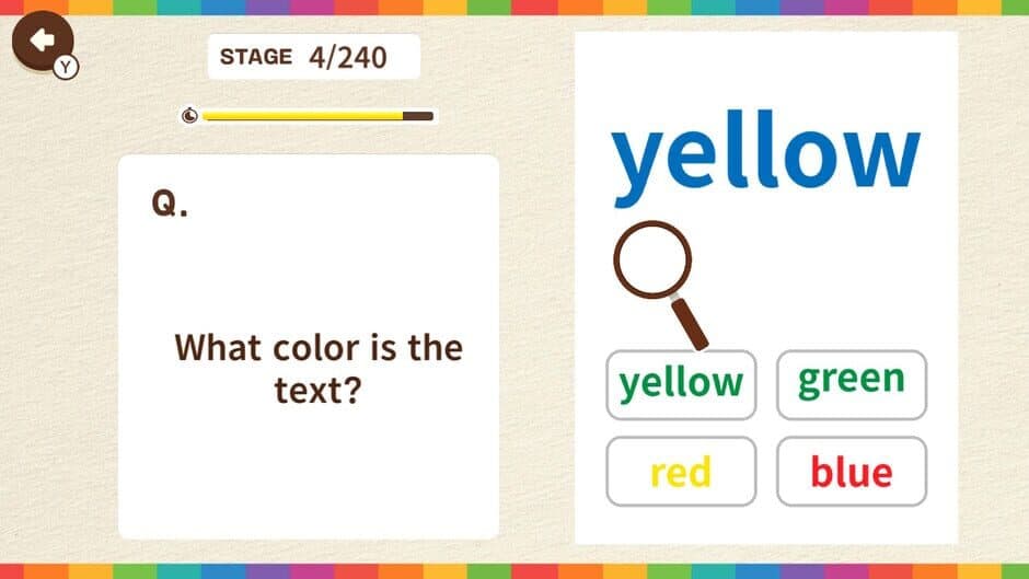 Color Mismatch Brain Quiz screenshot