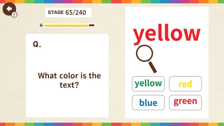 Color Mismatch Brain Quiz screenshot