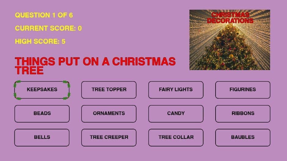 Odd One Out Christmas screenshot